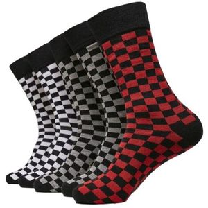 Urban Classics Geruite herensokken (set van 5)