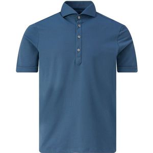 John Miller - Polo - Blauw - Korte Mouwen