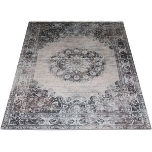 Veer Carpets Vloerkleed viola antraciet 200 x 200 cm