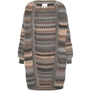 Gio gebreide cardigan in lichtgrijs