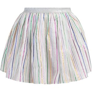 Mymo - Minirok - Witte - Veelkleurige Strepen