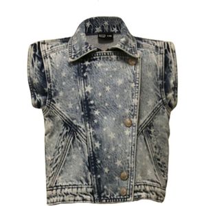 Dutch Dream Denim Meisjes gilet denim mfupi blue