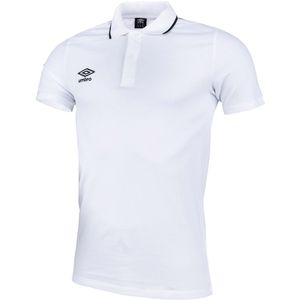 Umbro - Korte Mouw Poloshirt - Wit - Heren - Piqué 65703U 13V