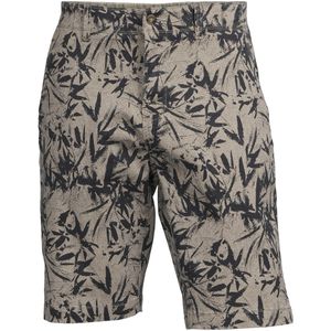 Lerros Slim fit short met all over print