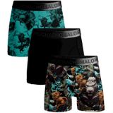 Muchachomalo Jongens 3-pack boxershorts print/effen
