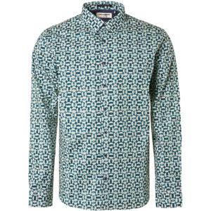 No Excess Shirt stretch allover printed ocean