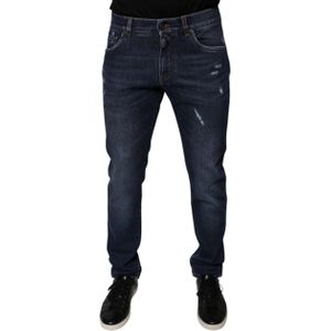 Dolce & Gabbana - Slim-fit Jeans - Blauw - Heren - Katoen