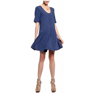 Tommy Hilfiger - Larna Dress - Jurk - Blauw - Katoen