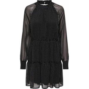 Only - Onlisabella - Jurk - Zwart - Korte Hoogsluitende Hals