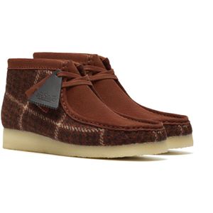 Clarks - Originals Wallabee - Bruine Laarzen - Textiel - Heren