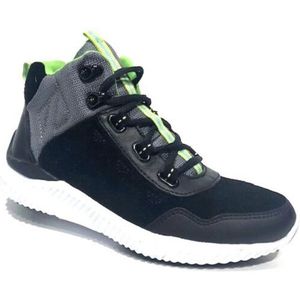 Trackstyle - Veterboot - Halfhoog - Zwart - Leer
