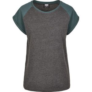Urban Classics Dames contrast raglan t-shirt