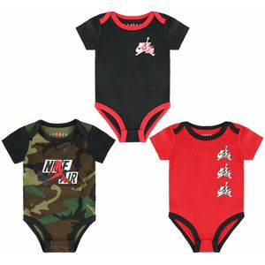 Nike - Air Jordan 3 Pack - Bodysuits - Groen Rood Zwart - Jongens Baby