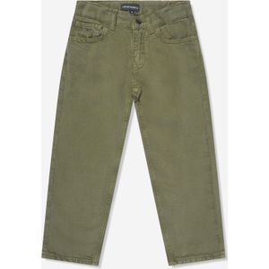 Emporio Armani Jongens Linnenmix Broek in Groen