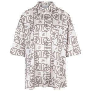 Dante 6 D6 peju logo printed long blouse