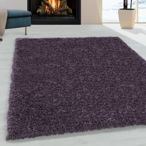 Muratap Monaco soft shaggy hoogpolig vloerkleed lila / 200x290 cm