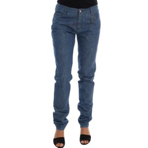 Costume National Dames Beige Katoen Stretch Slim Fit Jeans