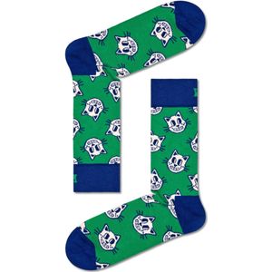 Happy Socks Groene sokken met katjes printjes unisex