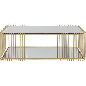 Kare Design Salontafel wire double brass 120x60cm