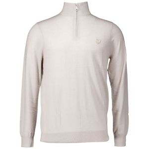 Lyle and Scott - Tonal Eagle Merino Jumper - Groen - Merinowol