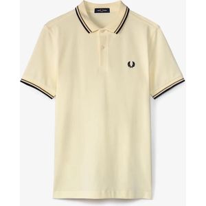 Fred Perry Heren Twin Tipped Poloshirt in Ecru