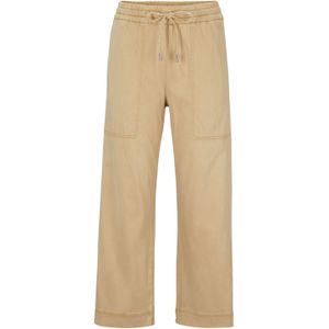 BOSS - C Tika-D - Damespantalon - Beige - Relaxed Fit - Hoge Taille