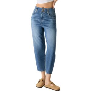 Cup of Joe - Jasmin Jeans - Denim - Medium Blue - Hoge Taille - Wijd Uitlopende Pijpen