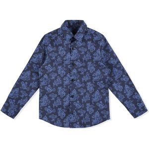 Shirt - Boteh - Paisley - Katoen Poplin - Met Peak Collar