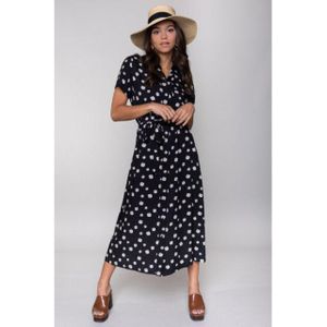 Colourful Rebel Dalia daisy shortsleeve maxi dress