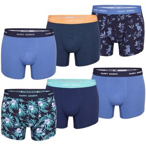 Happy Shorts Boxershorts heren multipack 6-pack hawaii print