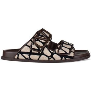 Valentino Garavani - V-logo - Sandalen - Bruin