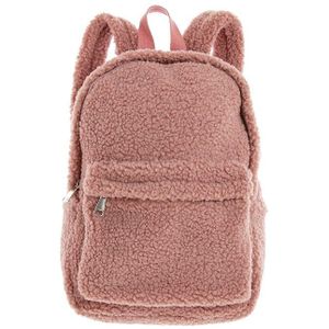 Unique Living rugzak teddy old pink -32x24x8cm