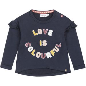 Dirkje Baby meisjes sweater love is colourful
