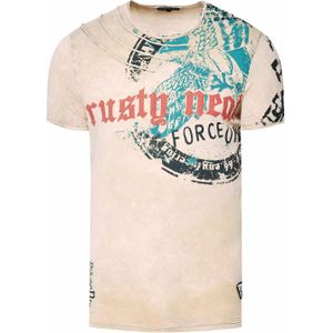 Rusty Neal - T-Shirt - Zwart - 100% Katoen