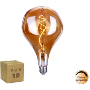 Highlight 10 pack kristalglas filament lamp amber dimbaar