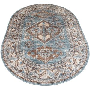 Veer Carpets Vloerkleed laria blue 3 ovaal 160 x 230 cm