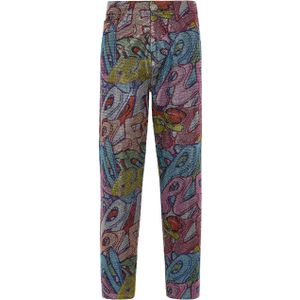 Philipp Plein - Mom Fit Broek - Veelkleurig - Denim