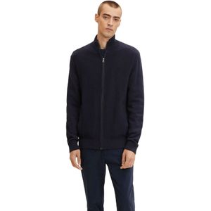 Tom Tailor - Vest - Basic - Met Opstaande Kraag - Aansluitende Pasvorm