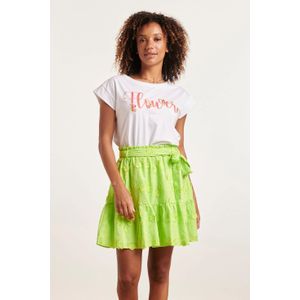 Smashed Lemon 24386 dames t-shirt met korte mouwen en bloemenprint