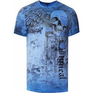 Rusty Neal - Biker T-shirt - All-over Print - Heren - Normale Pasvorm - 100% Katoen
