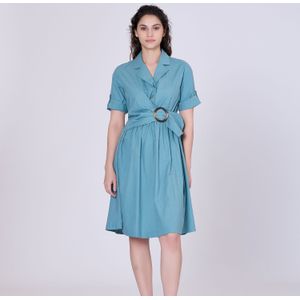 Shirtjurk met asymmetrische riempaneel