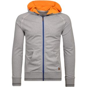 Sweatvest - Mélange - Raglanmouwen - Capuchon - Normale Pasvorm