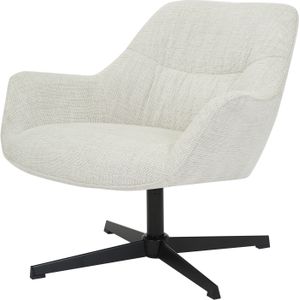 Livingfurn fauteuils daphne greige licht stof