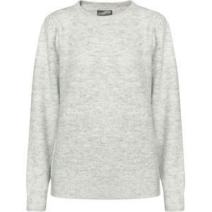 Dreimaster - Gebreide Trui - Licht Grijs Melange - Dames