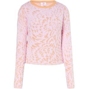 Mymo - Jumper - Roze Oranje - Jacquardtrui - Lange Mouwen - Ronde Hals