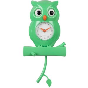 Karlsson wandklok owl pendulum helder