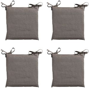 Madison Toscane zitkussen outdoor oxford taupe 46x46 - 4 stuks