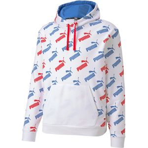 Puma - Graphic Logo Pullover - Wit - Heren Hoodie
