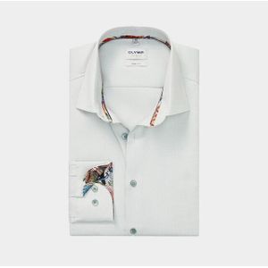 Olymp - Level 5 - Overhemd - Beige - Lange Mouw