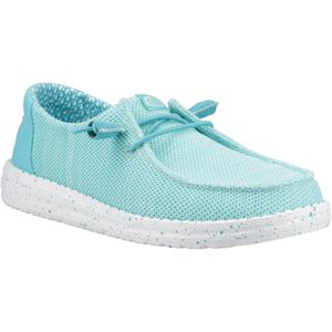 HEYDUDE Wendy - Loafers - Keramisch Blauw - Stretch-Mesh Bovenwerk